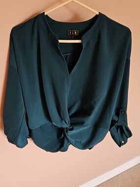 OLM Green Women's Blouse Size M